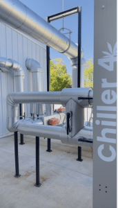 cannabis facility chiller system rooftop